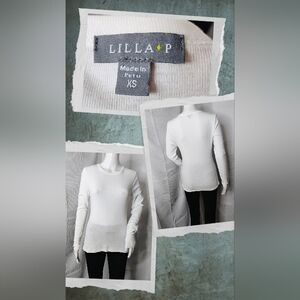 Lilla P White Long Sleeve Top